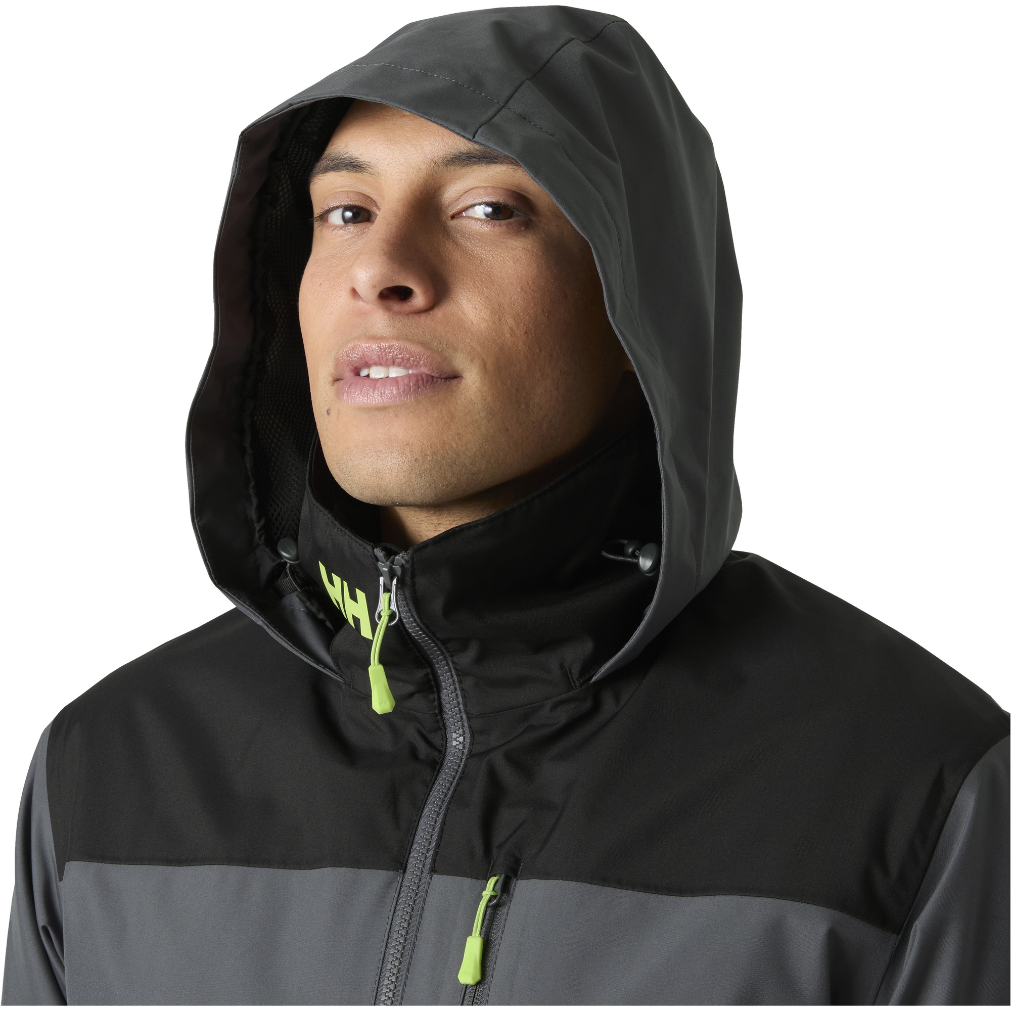 2026 Helly Hansen Mens Crew Hooded Midlayer Jacket 2 34442 - Thunder Grey